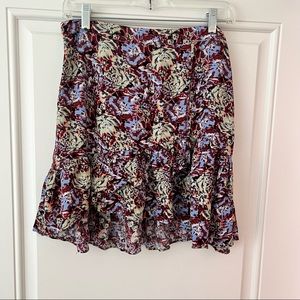 Free People ruffled mini skirt